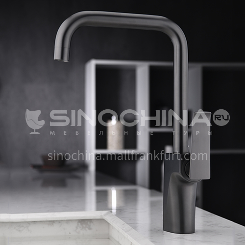 360°rotating copper industrial air gun black kitchen faucet KSH-2704Q